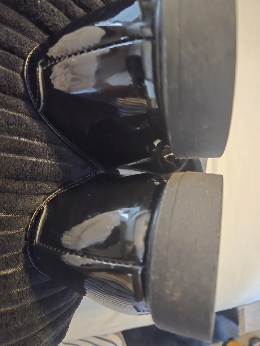 Bates 00941A Men's Patent Leather Uniform Dress Shoes Black Size 14D Military Po